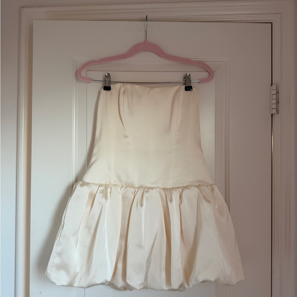 Oh Polly Cream Mini Dress